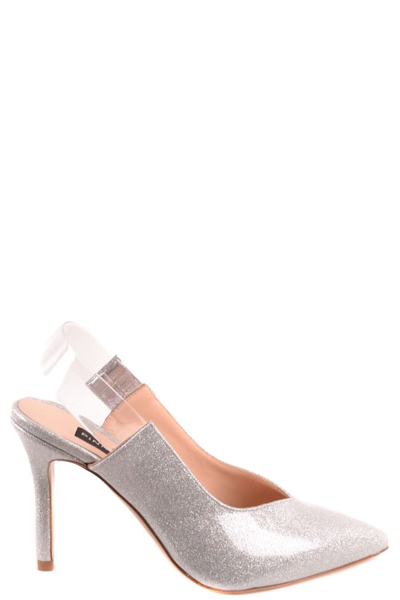 Shop Pinko Women's Silver Other Materials Sandals