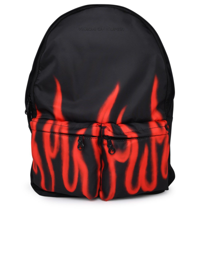 Shop Vision Of Super Men's Black Polyester Backpack