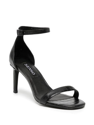 Shop Senso Quelle 111 Leather Sandals In Black