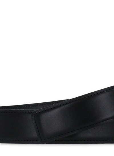 Shop Coperni Leather Belt In Black
