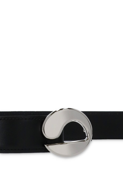 Shop Coperni Leather Belt In Black