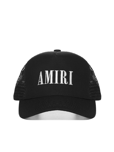 Shop Amiri Hat In Black White