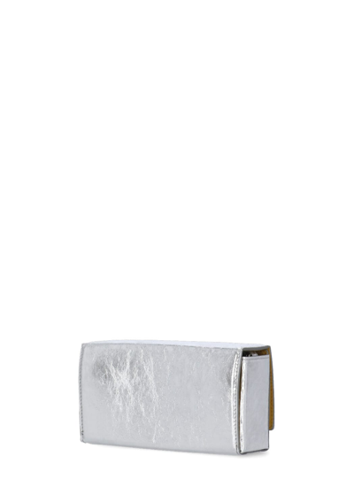 Shop Furla Mini Bloom Bag In Color Silver+clear / Abs+palla