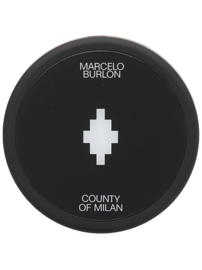 Shop Marcelo Burlon County Of Milan Cross Logo-print Wireless Charger In Black