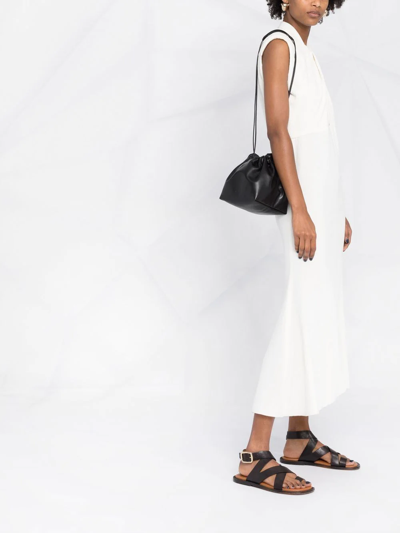 Jil Sander Drawstring-fastening Shoulder Bag In Black
