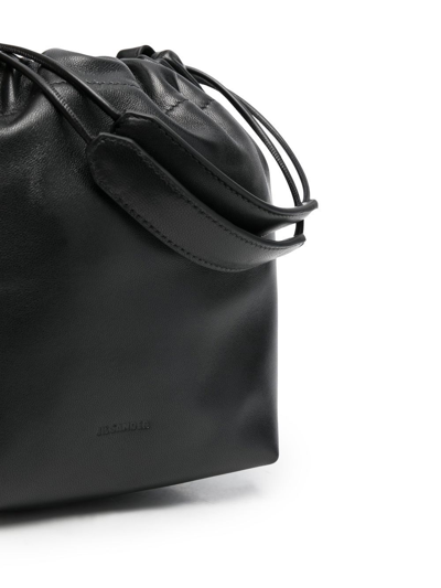 Shop Jil Sander Drawstring-fastening Shoulder Bag In Black