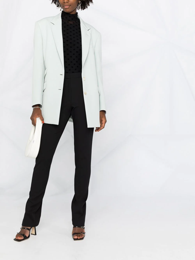 LOGO织带细节高腰长裤