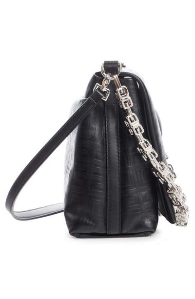 Shop Givenchy 4g Leather Shoulder Bag In Black