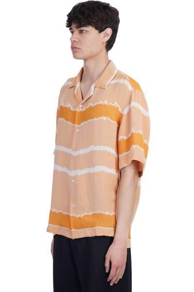 Shop Cmmn Swdn Shirt In Orange Viscose