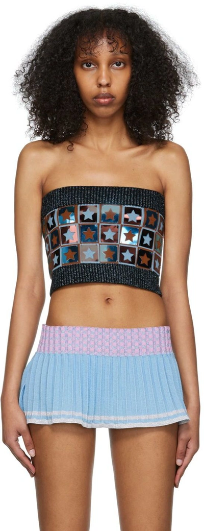 Andrej Gronau Ssense Exclusive Brown Merino Wool Camisole In Brown/blue