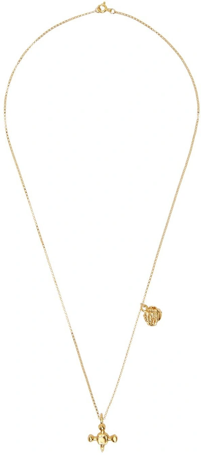 Shop Alighieri Gold 'the Memory & Desire' Necklace