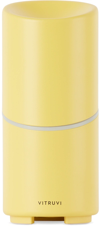 Shop Vitruvi Yellow Move Essential Oil Diffuser In Citron