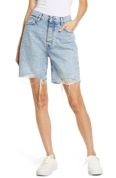 Shop Lovers & Friends Devon High Waist Cutoff Denim Shorts In Paloma