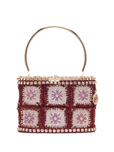 Shop Rosantica Holli Macramé Handbag In Gold