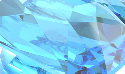 Swarovski Lucent Cocktail Ring Oversized Crystal Blue In Light Aquamarine