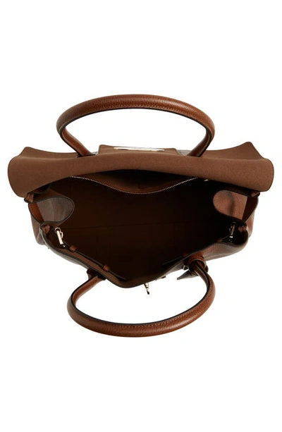Mulberry Bayswater Grained Leather Satchel In Oak