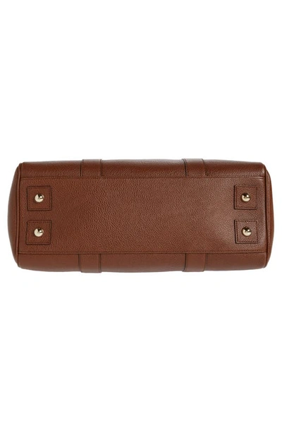 Mulberry Bayswater Grained Leather Satchel In Oak