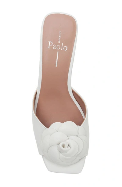 Linea Paolo Gemma-l Leather Sandal In Eggshell