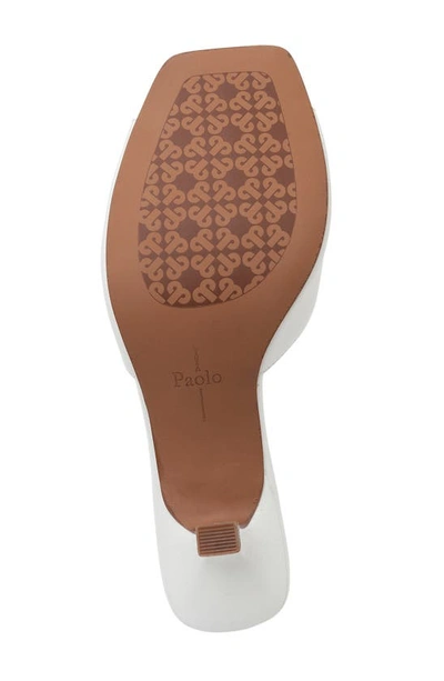 Linea Paolo Gemma-l Leather Sandal In Eggshell