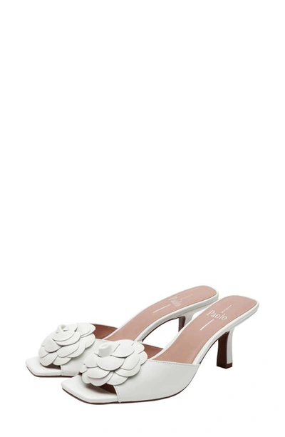 Linea Paolo Gemma-l Leather Sandal In Eggshell