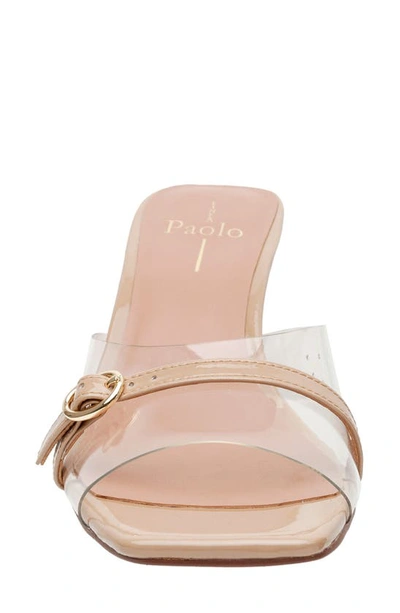 Shop Linea Paolo Gillian Sandal In Clear/ Maple Sugar