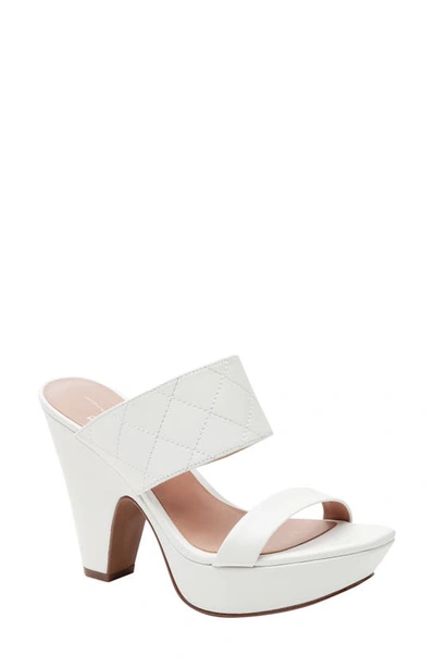 Shop Linea Paolo Indigo Platform Sandal In Eggshell