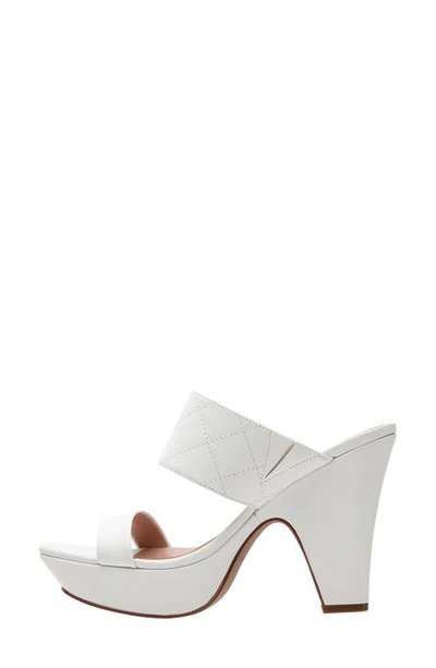 Shop Linea Paolo Indigo Platform Sandal In Eggshell