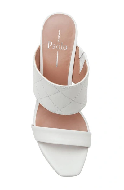 Shop Linea Paolo Indigo Platform Sandal In Eggshell