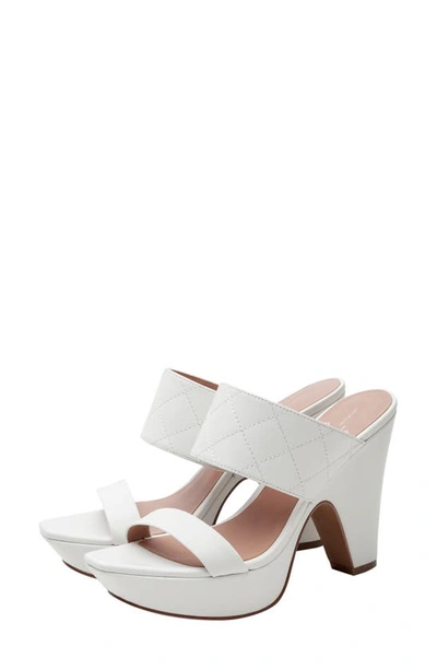 Shop Linea Paolo Indigo Platform Sandal In Eggshell