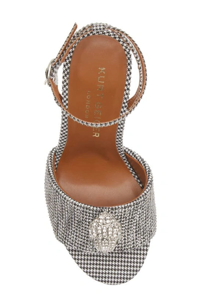 Shop Kurt Geiger Kensington Ankle Strap Sandal In Silver