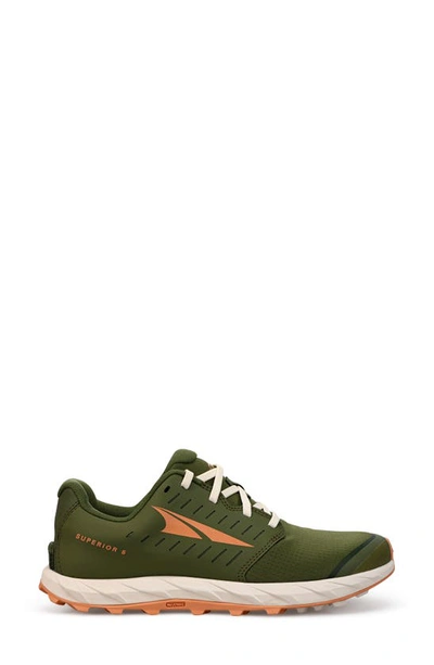Shop Altra Superior 5 Trail Running Shoe In Dusty Olive
