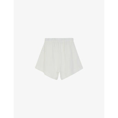 Shop Libertine-libertine Libertine Libertine Women's Ecru Real Mid-rise Cotton Shorts