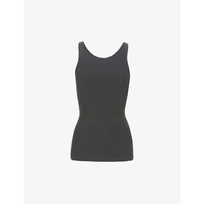 Shop James Perse Women's Carbon The Daily Stretch-cotton Tank Top