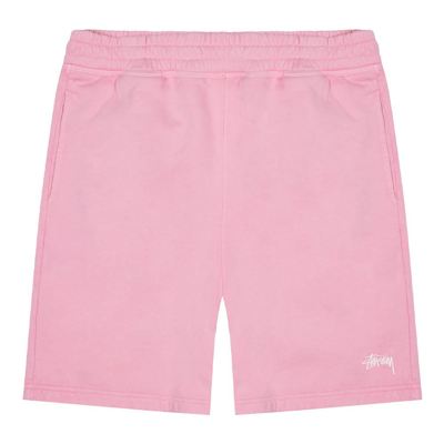 Shop Stussy Stock Logo Shorts In Pink