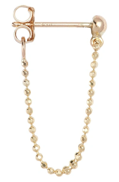 Poppy Finch Beaded Wraparound Double Drop Earrings In 14kyg
