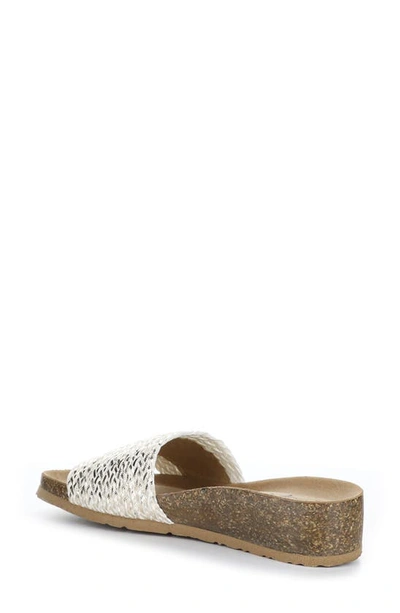 Shop Bos. & Co. Lacie Wedge Sandal In Silver/ Gold