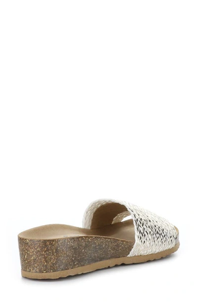 Shop Bos. & Co. Lacie Wedge Sandal In Silver/ Gold
