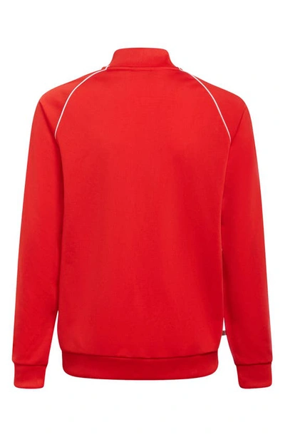 Shop Adidas Originals Kids' Adicolor Sst Track Jacket In Vivid Red/ White