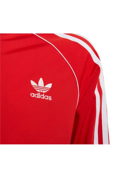 Shop Adidas Originals Kids' Adicolor Sst Track Jacket In Vivid Red/ White
