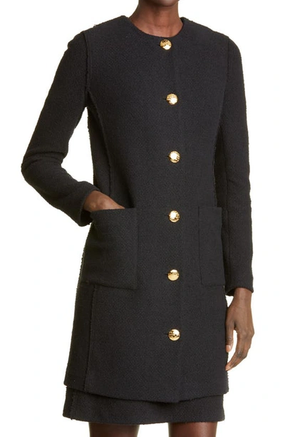 Shop St John St. John Collection Bouclé Knit Jacket In Black