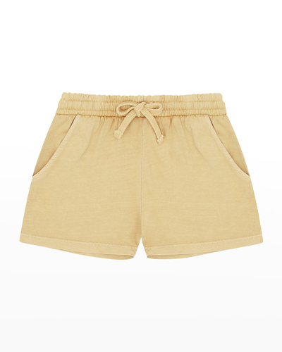 Shop Vild - House Of Little Kid's Organic Cotton Shorts In Sandstone