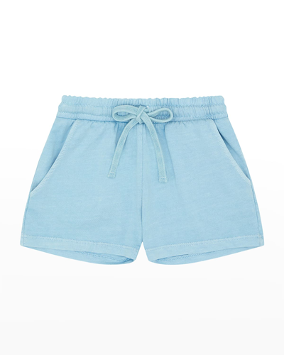 Shop Vild - House Of Little Kid's Organic Cotton Shorts In Ice Blue