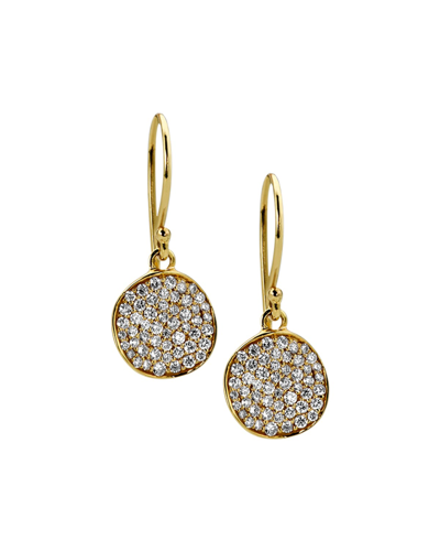 Shop Ippolita Stardust Diamond Drop Earrings In Yellow Gold