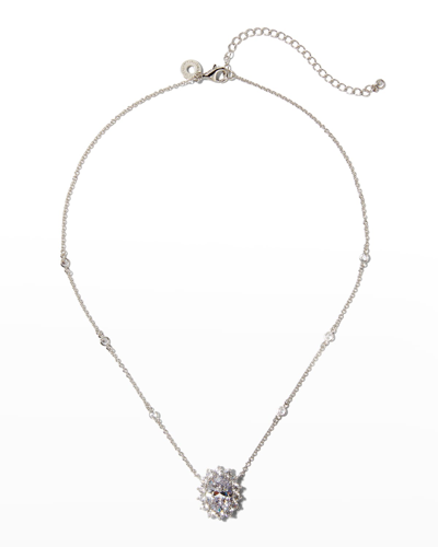 Shop Golconda By Kenneth Jay Lane Round Eyeglass Station Necklace With Oval Pendant In Clear