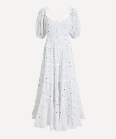 Shop Rixo London Rixo Women's Cannes Dress In White