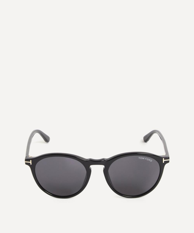 Shop Tom Ford Aurele Acetate Sunglasses In Black