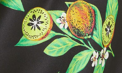 Shop Cami Nyc One-shoulder Stretch Silk Bodysuit In Kiwi Floral