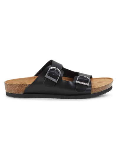 Shop Eastland Men's Cambridge Leather Slide Sandals In Black