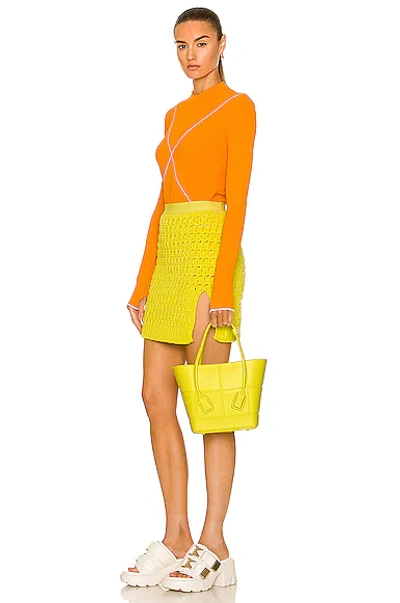 ■BOTTEGA VENETA■ Arco Tote Bag Kiwi 691194V14I03516 691194 Bottega Veneta Arco Tote Bag In Yellow | ModeSens
