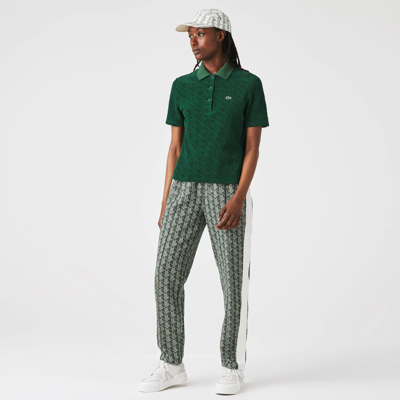 Lacoste Live Lacoste Women's Live Monogram Cotton Polo - 40 In Green |  ModeSens